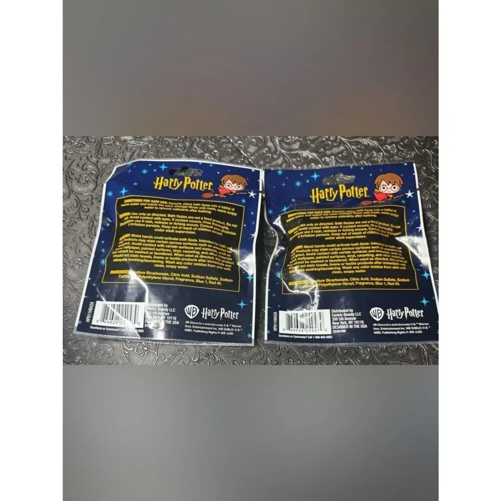 New Warner Bros. Harry Potter Blue Bath Bomb Packaging (Blue) Set of 2